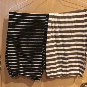 Two Infinity scarves